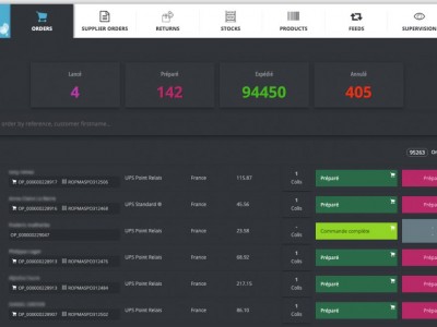 Interfaçage logistique avec une plateforme de distribution Prestashop